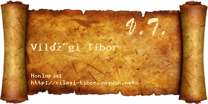Világi Tibor névjegykártya